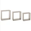Lot De 3 étagères Murales Coloris Chêne Gris 5Five
