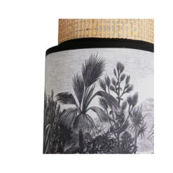 Applique Incurvée Ombrage Rotin Et Tissu Palmier Ostaria -Accueil Décoration Boutique applique incurvee ombrage rotin et tissu palmier ostaria 2