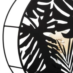 Applique Métal Noir Feuilles Olas Atmosphera -Accueil Décoration Boutique applique metal noir feuilles olas atmosphera 3