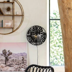 Applique Métal Noir Feuilles Olas Atmosphera -Accueil Décoration Boutique applique metal noir feuilles olas atmosphera 4