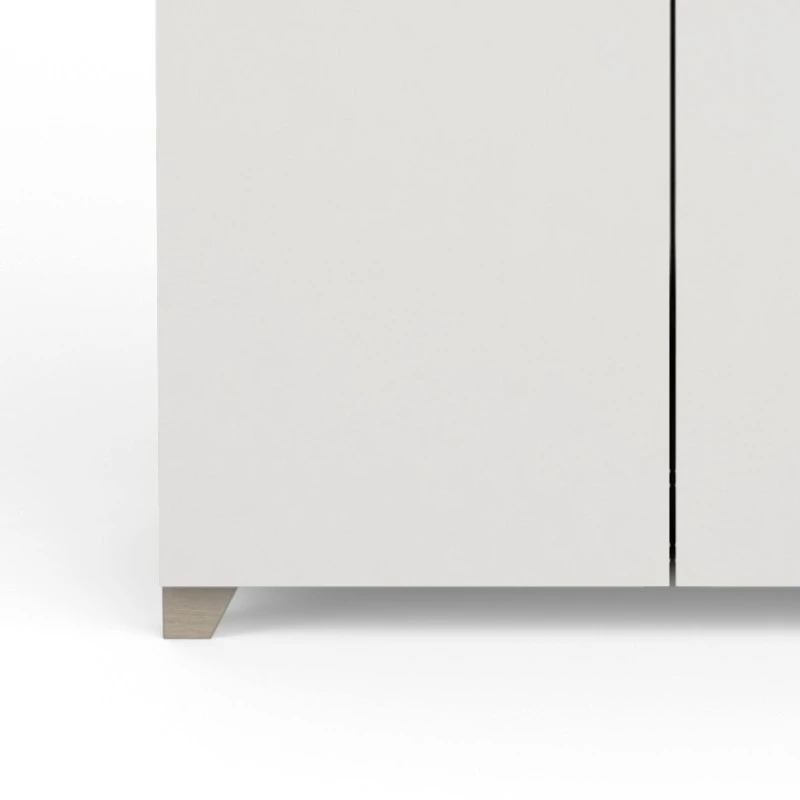 Demeyere Armoire 2 Portes Penderie + Lingère Izzy Blanc Et Bois 4 Demeyere Armoire 2 Portes Penderie + Lingère Izzy Blanc Et Bois – Image 2