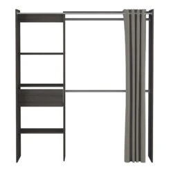 Demeyere Armoire/Placard Extensible SEATTLE Avec Rideau Chêne Vulcano -Accueil Décoration Boutique armoire placard extensible seattle avec rideau chene vulcano 6