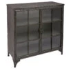 Buffet Broc 2 Portes Métal Noir Atmosphera -Accueil Décoration Boutique buffet broc 2 portes metal noir atmosphera