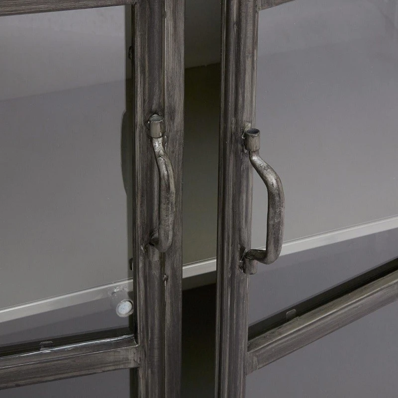 Buffet Broc 2 Portes Métal Noir Atmosphera 6 Buffet Broc 2 Portes Métal Noir Atmosphera – Image 4