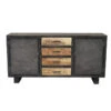 Buffet Métal Et Bois Jodhpur 2 Portes 4 Tiroirs -Accueil Décoration Boutique buffet metal et bois jodhpur 2 portes 4 tiroirs