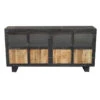 Buffet Métal Et Bois Jodhpur 4 Portes -Accueil Décoration Boutique buffet metal et bois jodhpur 4 portes