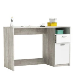 Accueil Décoration Boutique 13 Demeyere Bureau Détroit Béton 1 Porte + 1 Niche + 1 Tiroir
