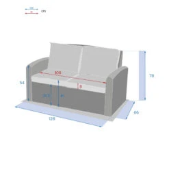 Canapé 2 Places Polynésia Havane Hespéride 7 Canapé 2 Places Polynésia Havane Hespéride -Accueil Décoration Boutique canape 2 pl polynesia havane hesperide 2