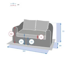 Canapé 2 Places Moorea Savana Hespéride -Accueil Décoration Boutique canape 2 places moorea savana hesperide 2