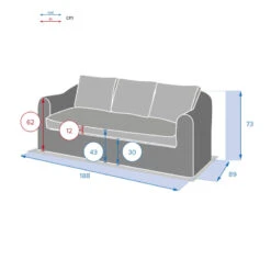 Canapé 3 Places Moorea Hespéride Terre Ombre 7 Canapé 3 Places Moorea Hespéride Terre Ombre -Accueil Décoration Boutique canape 3 places moorea hesperide terre ombre 2