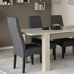 Demeyere Chaise Elite Tissu Gris Foncé -Accueil Décoration Boutique chaise elite gris fonce 4