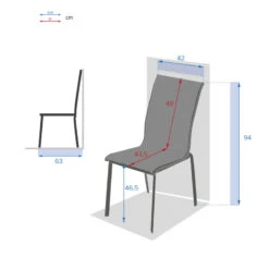Chaise Empilable Axant Wengé Et Praline Hespéride -Accueil Décoration Boutique chaise empilable axant wenge et praline hesperide 1 2