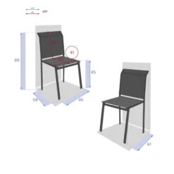 Chaise Extérieur Essentia Graphite/anthracite Hespéride 9 Chaise Extérieur Essentia Graphite/anthracite Hespéride -Accueil Décoration Boutique chaise exterieur essentia graphite anthracite hesperide 3