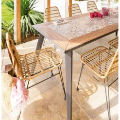 Chaise Extérieure Lambada Sésame & Graphite Hespéride -Accueil Décoration Boutique chaise exterieure lambada sesame graphite hesperide 2