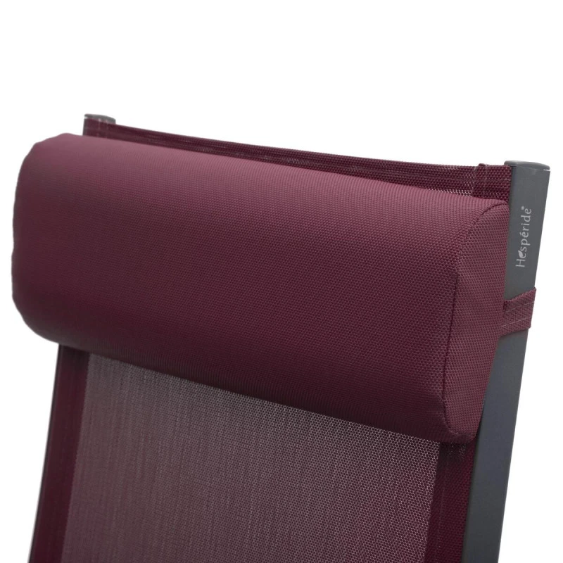 Chaise Longue Decima Hespéride Bordeaux/graphite 7 Chaise Longue Decima Hespéride Bordeaux/graphite – Image 5