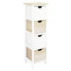 Chiffonnier 4 Tiroirs Chic Naturel Et Blanc