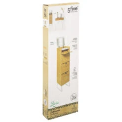 Chiffonnier En Bambou Avec Miroir Levia 5five -Accueil Décoration Boutique chiffonnier en bambou levia 5five 3