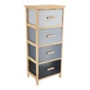 Chiffonnier Grand Modèle 4 Tiroirs Dégradé Gris -Accueil Décoration Boutique chiffonnier grand modele 4 tiroirs degrade gris