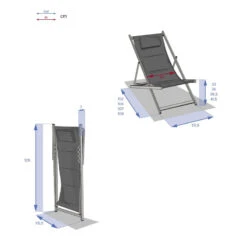 Chilienne Inclinable Honolulu Gris Ardoise Hespéride -Accueil Décoration Boutique chilienne inclinable honolulu gris ardoise hesperide 6