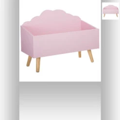 Coffre De Rangement Nuage Rose Atmosphera -Accueil Décoration Boutique coffre de rangement nuage rose atmosphera 1