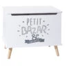 Coffre De Rangement "petit Bazar & Secrets" Blanc Atmosphera -Accueil Décoration Boutique coffre de rangement petit bazar secret blanc atmosphera