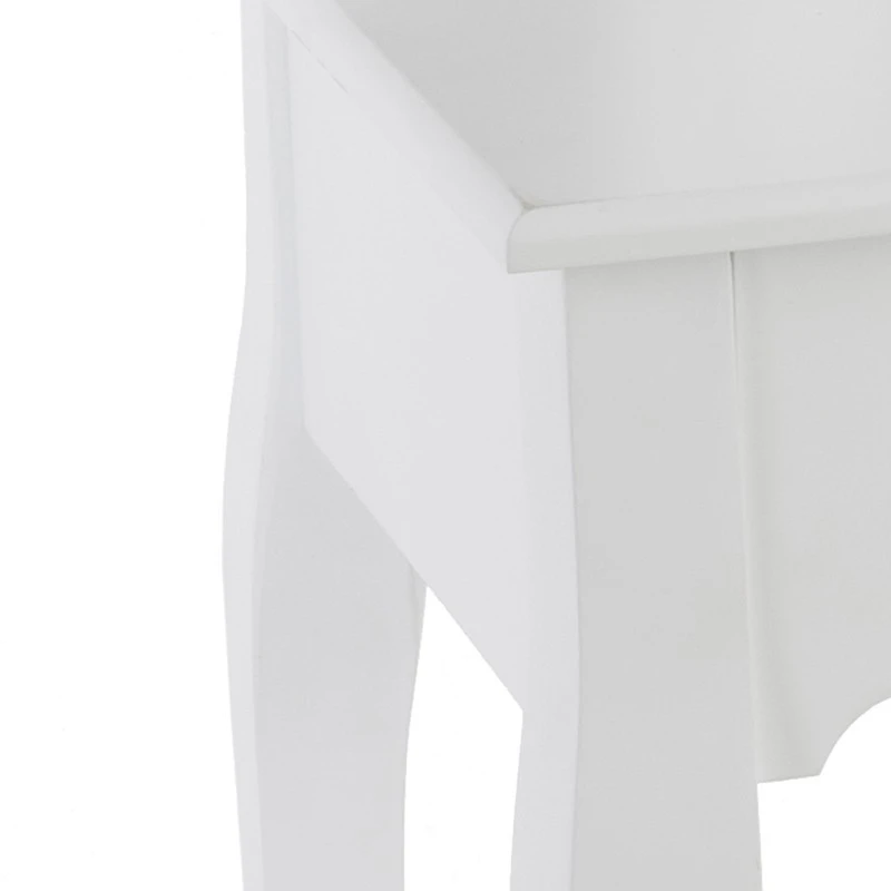 Coiffeuse Blanche 1 Tiroir Aurell Atmosphera 4 Coiffeuse Blanche 1 Tiroir Aurell Atmosphera – Image 2