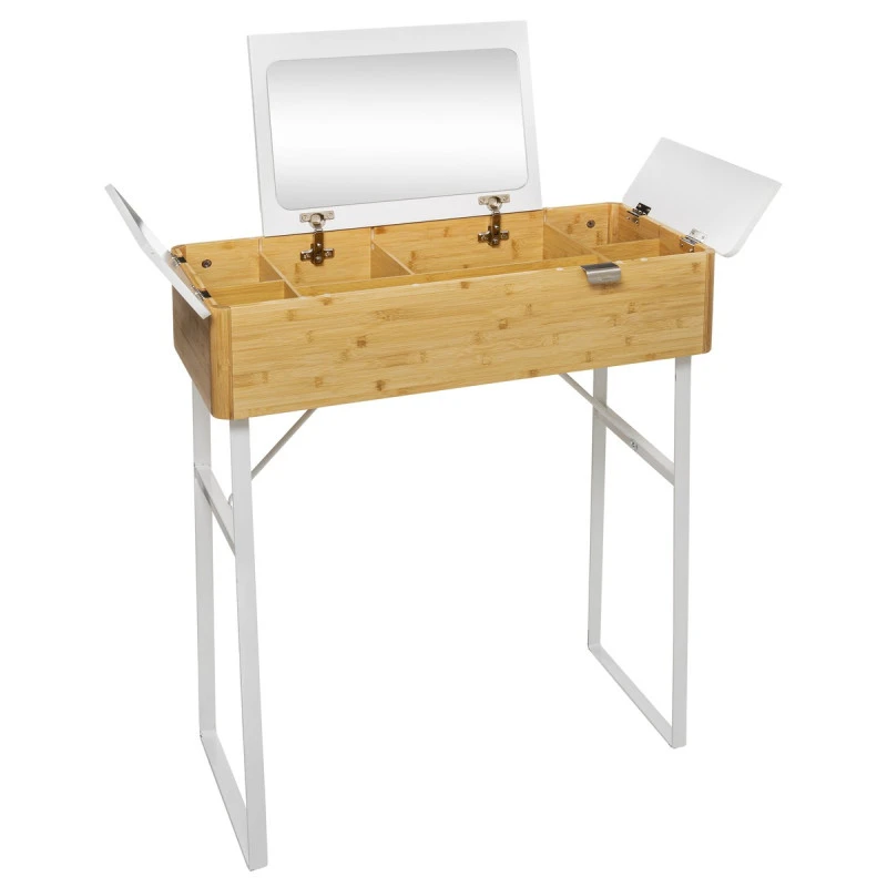 Coiffeuse En Bambou Levia Blanc 5Five 3 Coiffeuse En Bambou Levia Blanc 5Five