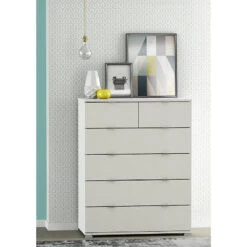 Demeyere Commode 4+2 Tiroirs Blanche Perfect -Accueil Décoration Boutique commode 42 tiroirs blanche perfect 2