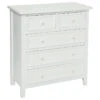 Commode Charme 5 Tiroirs Blanc Atmosphera -Accueil Décoration Boutique commode charme 5 tiroirs blanc