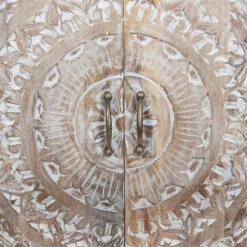 Commode Shirel 2 Portes Bois Blanchi Atmosphera -Accueil Décoration Boutique commode shirel 2 portes bois blanchi atmosphera 4