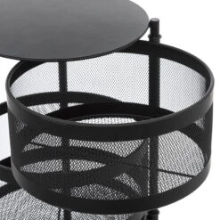 Desserte 4 Paniers Métal Noir Mayaj 5Five -Accueil Décoration Boutique desserte 4 paniers metal noir mayaj 5five 2