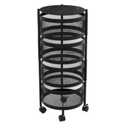 Desserte 4 Paniers Métal Noir Mayaj 5Five