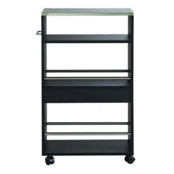 Demeyere Desserte De Cuisine Coffee Noir -Accueil Décoration Boutique desserte cuisine cafe noir 2