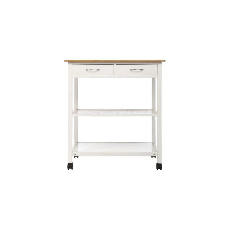 Desserte Imitation Bambou Blanc 5 Desserte Imitation Bambou Blanc – Image 3