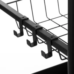 Desserte Paniers Métal Et Planche Amovible 5Five -Accueil Décoration Boutique desserte paniers metal et planche amovible 5five 2