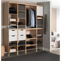 Dressing Module L40 2 étagères 1 Porte Orso -Accueil Décoration Boutique dressing module l40 2 etageres 1 porte orso 3