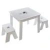 Ensemble Table + 2 Tabourets Enfant Blanc Gris Dream Atmosphera -Accueil Décoration Boutique ensemble table tabourets enfant blanc gris dream atmosphera