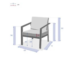Fauteuil 1 Place Pavane Graphite Hespéride 13 Fauteuil 1 Place Pavane Graphite Hespéride -Accueil Décoration Boutique fauteuil 1 place pavane graphite hesperide 5