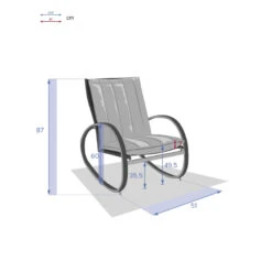 Fauteuil à Bascule Nevada Noir Graphite Hespéride 12 Fauteuil à Bascule Nevada Noir Graphite Hespéride -Accueil Décoration Boutique fauteuil a bascule nevada noir graphite hesperide 4