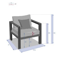 Fauteuil De Jardin Evasion Graphite Hespéride -Accueil Décoration Boutique fauteuil de jardin evasion graphite hesperide 1 2