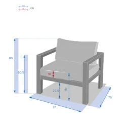 Fauteuil De Jardin Jauca Noisette / Gris Boisé Hespéride 7 Fauteuil De Jardin Jauca Noisette / Gris Boisé Hespéride -Accueil Décoration Boutique fauteuil de jardin jauca noisette gris boise hesperide 2