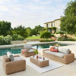 Fauteuil De Salon De Jardin Savinia Coloris Tahini Hespéride -Accueil Décoration Boutique fauteuil de salon de jardin savinia coloris tahini hesperide 1 2