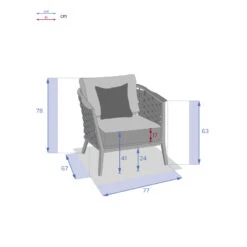 Fauteuil De Salon Extérieur 1 Place Embruns Hespéride 11 Fauteuil De Salon Extérieur 1 Place Embruns Hespéride -Accueil Décoration Boutique fauteuil de salon exterieur 1 place embruns hesperide 3