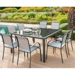 Fauteuil Empilable Piazza Hespéride Galet/graphite 14 Fauteuil Empilable Piazza Hespéride Galet/graphite -Accueil Décoration Boutique fauteuil empilable piazza hesperide galet graphite 5