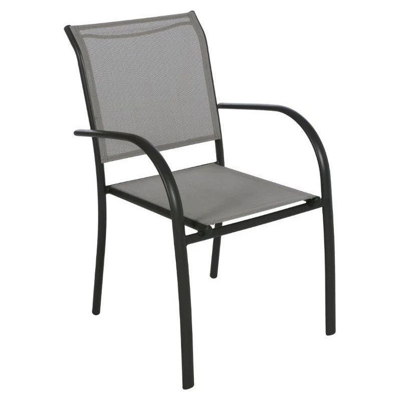 Fauteuil Empilable Piazza Hespéride Galet/graphite 3 Fauteuil Empilable Piazza Hespéride Galet/graphite