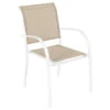 Fauteuil Empilable Piazza Hespéride Lin/blanc -Accueil Décoration Boutique fauteuil empilable piazza hesperide lin blanc