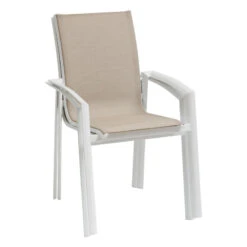 Fauteuil Extérieur Axant Lin/blanc Hespéride -Accueil Décoration Boutique fauteuil exterieur axant linblanc hesperide 2