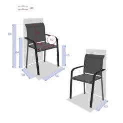 Fauteuil Extérieur Essentia Anthracite/graphite Hespéride -Accueil Décoration Boutique fauteuil exterieur essentia anthracite graphite hesperide 4