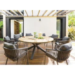 Fauteuil Oriengo Mailles Anthracite/graphite Hespéride -Accueil Décoration Boutique fauteuil oriengo mailles anthracite graphite hesperide 1