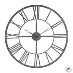 Horloge Chiffres Romains Vintage 70 Cm Gris Atmosphera